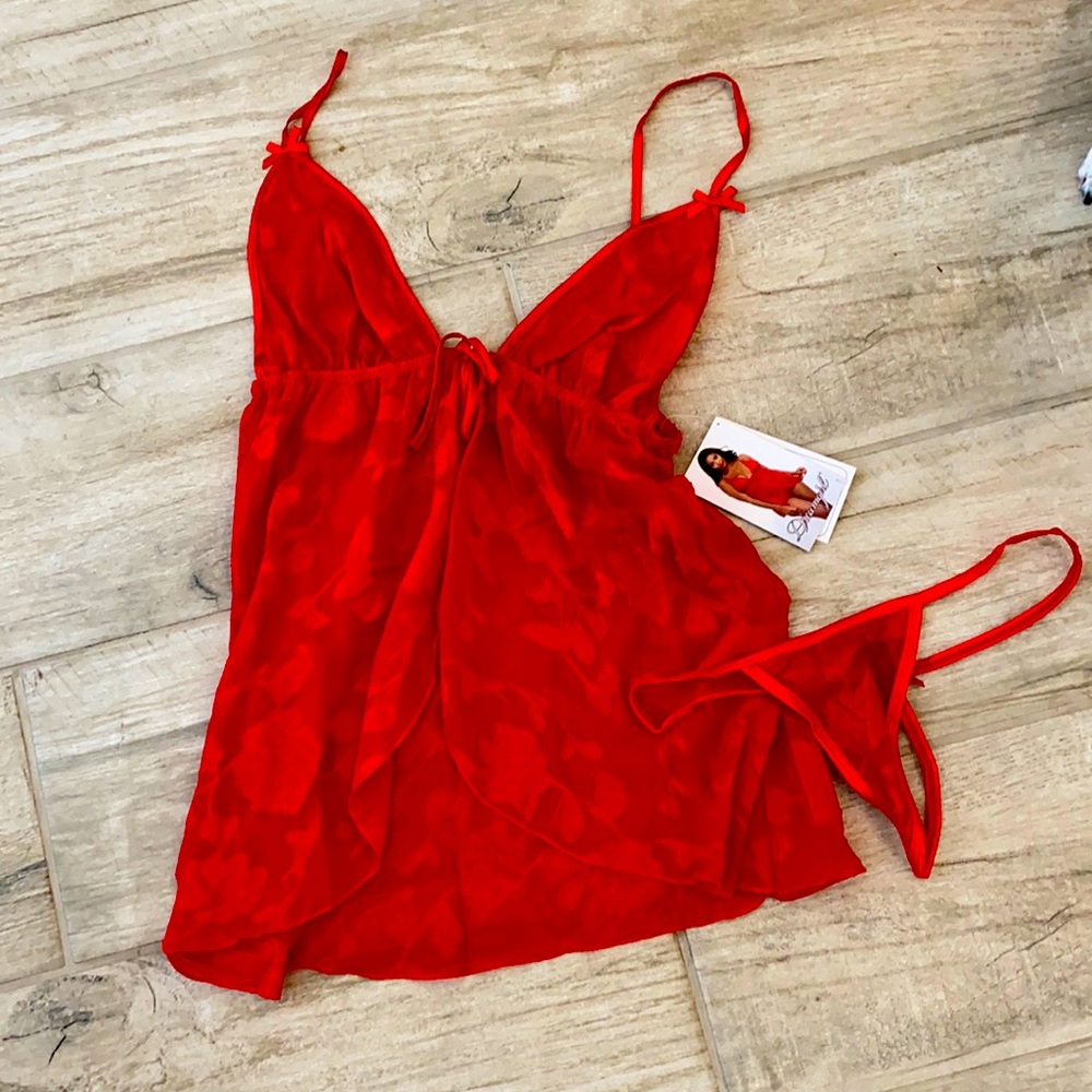 NWT Dreamgirl Babydoll Lingerie set